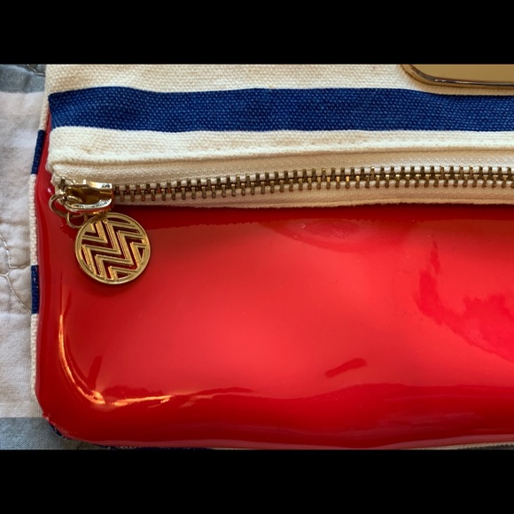 Margaret Josephs Macbeth Collection Striped Clutch - Picture 3 of 6